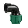Accesorios de Tubería de Agua Pe de Conexión Rápida 20-63 mm Codo de Acoplamiento Rápido Codo en T Válvula 1/2 Pulgada 3/4 Pulgada Accesorios para Tubería de Riego