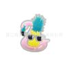 Accesorios para zapatos con agujeros transfronterizos, hebillas para zapatos con flores, PVC luminoso, dibujos animados fluorescentes, decoración para bolsas de zapatos de jardín, accesorios de animales