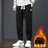 Pantalones de chándal para hombre 2025 nuevo otoño marca de moda elegantes jogger harén pana pantalones para hombre forro polar pantalones casuales