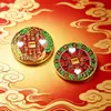 Aleación China Esmalte Montaña Fantasma Flor Moneda Adorno Llavero Colgante Unisex Accesorios Colgantes Decorativos Venta al por Mayor