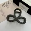 Pasador de Pelo Simple Mate de 8 Caracteres para Mujer Pinza para Sujetar la Mitad del Cabello Pinza de Tiburón Mediana Retro Elegante Pasador para el Cabello Adorno para el Cabello