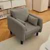 Sofá de luxo leve para salas pequenas, sofá simples de dois ou três lugares para apartamentos, lojas de roupas, imóveis para aluguel e áreas de recepção