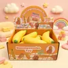 Juguete Squishy de Cacahuete y Plátano para Niños, Juguete Squishy Creativo para Alivio del Estrés, Lindo Juguete Squishy Simulado de Frutas y Verduras para Alivio del Estrés al por Mayor