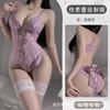 No te pierdas la diversión nocturna, ropa interior sexy de encaje, mono libre, puro deseo, uniforme, pijama abierto, tentación femenina qqny