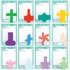 Nuevo Libro Desplegable de Geometría 3D, Modelos de Geometría 3D para Divertirse, Modelos de Geometría para Escuela Primaria, Pensamiento Matemático Práctico para la Iluminación