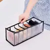 Caja de Almacenamiento para Ropa Interior, Organizador de Ropa y Sujetadores Tipo Cajón, Caja de Tres Compartimentos para Calcetines, Organizador Divisor para Armario