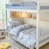 2026 Nuevo Modelo Cama de Estudiante Algodón Puro Estampada Litera para Dormitorio de Estudiantes Juego de Tres o Cuatro Piezas