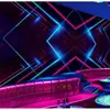 Papel de Parede Luminoso Tridimensional 8D Transfronteiriço para Decoração de Parede de Bar e Lounge Ktv Revestimento de Parede Mural