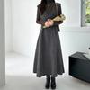 Vestido de Otoño e Invierno para Mujer Falda Larga de Lana 3005