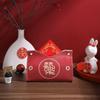 Bolsa de lenços para casamento caractere Xi caixa de lenços vermelha especial para casamento capa de lenços para sala de estar caixa de lenços suprimentos de casamento