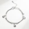 Pulseira Envolvente Sorriso Celebridade da Internet Pulseira Simples Smiley Feminina Prata Tailandesa Imitação Pulseira Joia Estilo Antigo Retrô