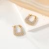 Aretes de Perlas en Forma de U de Moda de Alta Gama Transfronteriza para Mujeres Accesorios de Acero Inoxidable Aretes Galvanizados Joyería Hombre Fabricante Venta al por Mayor