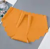 Pantaletas de una pieza de seda helada sin costuras de cintura media para mujer, con diseño ondulado, levantamiento de glúteos, moldeador de abdomen, puro deseo, sexys y lindas, tipo bikini triangular