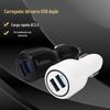 Fornecimento de fábrica Carregador de carro USB duplo QC3.0 Cabeça de carregamento para celular Plugue de conversão para acendedor de cigarros Carregador de carro LED
