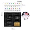 Adesivos Coloridos para Piano Teclado Eletrônico Piano Dobrável Adesivos de Notas para Partitura de Cinco Linhas Notação Musical Teclado de Autodidatismo Adesivos de Música para Teclado