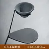 Infusor de té sin perforaciones, infusor de té de taza de ceremonia de alta gama, separador integrado de té y agua, filtro de piedra mineral, soporte para preparar té
