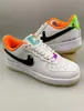 Zapatos Putian Air Force One Af1 Zapatos Blancos Co-Branded Air Tenis para Hombre y Mujer Trigo Piel de Vaca de Primera Capa Zapatos Deportivos de Caña Baja