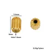 Acero inoxidable chapado en oro de 18 quilates, cuentas de calabaza/cuentas de gota/cuentas de oliva, materiales para accesorios de joyería hechos a mano con cuentas DIY