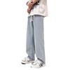 LAZADA Amazon AliExpress fuente ruffian japonés guapo jeans de calle de alta gama para hombre cintura elástica caída marca de moda agua