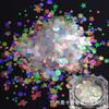 AB Colorido Sueño Arcoíris Alien Mezclado Lentejuela Polarizado Transparente Estrella de Cinco Puntas Amor Redondo Luna Lentejuela para Manicura