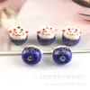 12 Colores Agujero Horizontal Cerámica Pintada a Mano Mini Gato de la Suerte Agujero Vertical Estilo Japonés Gatito Rojo Pintado Accesorios Tejidos con Cuerda para la Mano