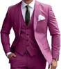 Amazon Comercio Exterior Traje de Tres Piezas para Hombre Transfronterizo Traje de Negocios Ajustado Atuendo Elegante para Banquetes