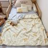 Colcha de Verão Estampada Tencel 60S Classe A para Crianças, Colcha de Ar Condicionado de Desenho Animado, Lavável, Colcha Fresca e Fina para Jardim de Infância, Uso no Verão
