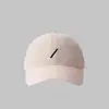 Boné de Beisebol Casual Bordado Simples Versátil Estilo Coreano de Primavera para Mulheres Boné de Bico Fino que Afina o Rosto
