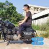 Coche muscle Wolf adecuado para la bolsa lateral xiangshuai XS650N bolsa lateral se puede instalar casco medio casco casco completo con cerradura marco de liberación rápida modificación