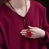 Minério bruto areia de ouro roxo paz nada marca pingente masculino e feminino alto teor cinábrio este ano corajoso pingente atacado