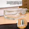 Botella de Aceite Esencial para el Cuidado del Cabello de 150 ml en Stock del Fabricante, Fondo Grueso, Paredes Gruesas, Botella Cuadrada Plana de Vidrio, Botella para Líquido Esencial, Botella Dosificadora al Vacío