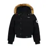 Chaqueta Abrigo de Algodón Acolchado con Capucha y Cuello de Piel Estilo Americano Moda Nacional para Hombres y Mujeres Invierno Engrosado Cálido Parker Chaqueta Corta de Algodón Acolchada Nueva Moda