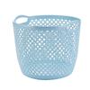 Cesto de Roupas Sujas de Plástico Macio Cesto de Lavanderia Cesto de Armazenamento de Roupas para Banheiro Cesto de Armazenamento de Brinquedos Acabamento Multifuncional Azul Varanda