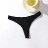 Tanga Popular Transfronterizo para Mujer de Tiro Bajo sin Costuras de una Sola Pieza Transpirable Alta Elasticidad Correa Fina Ropa Interior para Mujer