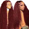 Pelucas Europeas y Americanas Cabello Afro Pequeño Rizado Encaje Frontal 13*4 Raya Media Cabello Largo Rizado Fibra Química Seda de Alta Temperatura Gorro de Cabeza Venta al por Mayor