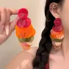 Pendientes de Borlas de Flores Estilo Resort, Personalizados, Dulces y Elegantes, Pendientes de Moda, Lujo Ligero, Pendientes de Gama Alta, Diseño de Nicho
