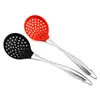 Utensilios de cocina, utensilios de cocina de silicona, cuchara para cocinar, espátula, espátula, colador, espátula de madera de acacia, mango de madera, utensilios de cocina de silicona, traje