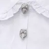 Juego de botones metálicos de búho, botones de clip para camisas y cárdigans, accesorios para manualidades, botones estilo chino en stock, botones para manualidades