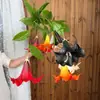 Flor de mandala PU2 artificial de duas cabeças, flor de glória da manhã falsa, decoração suave de fundo para salão de cerimônia de casamento, arranjo floral para hotel e casa