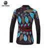 Ropa de Ciclismo de Otoño Xingheng Hoja para Mujer Nueva Ropa de Ciclismo Transpirable y Pantalones Ropa de Ciclismo Estampada Top Largo