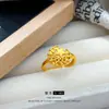 Novo Anel Tecendo Sonhos Estrela e Lua Banhado a Ouro 18K Estilo Chinês, Luxo Leve, Anel Versátil Ajustável Retrô de Alta Qualidade para Mulheres
