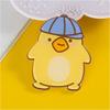 Japonês e coreano emblema dos desenhos animados broche acrílico bonito urso coelho bolsa escolar pingente pino joias acessórios atacado