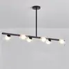 Lámpara de Mesa Larga para Comedor Estilo Europeo Moderno Simple Frijol Mágico Creativo Lámpara Celebridad de Internet para Comedor Sala de Estar Araña de Restaurante Norte