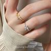 Anillo Nalan S925 de plata esterlina con circonitas brillantes y punta de estrella, estilo coreano, joyería de mano R02037