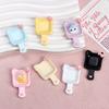 Placa de oreja de gato de color, pegamento en crema, pinza para el cabello hecha a mano, pegatina para refrigerador, material decorativo, accesorios de resina al por mayor