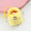 Funda de Punto Hecha a Mano de Dibujos Animados para Auriculares, Bolsa de Almacenamiento, Billetera Tejida, Llavero Colgante Encantador
