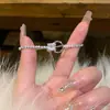 Pulseira de Zircônia Banhada a Ouro Real 18K, Pulseira Minimalista Estilo Ins Coreano de Alta Qualidade, Joias de Design de Nicho de Luxo Leve Atacado