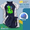 Traje de baño de dos piezas Minecraft Creeper Niñito Gordo para Niños, Verano Secado Rápido Sensación Fresca Tallas Grandes Conjunto de Natación Infantil