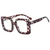 Caja Personalizada Lisa Espejo Plano Gafas de Marco Grande Anti-Luz Azul para Hombres y Mujeres Decoración Retro Montura Completa Montura para Gafas Ópticas Envío