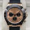 Reloj para Hombre Rolex Daytona Serie 40mm Multifuncional Cronógrafo Incrustado de Diamantes Mecánico Totalmente Automático Aliexpress